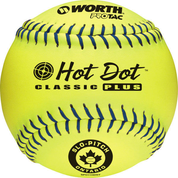 Worth Hot Dot 11'' Jaune Softball SP011HDSY DOZEN