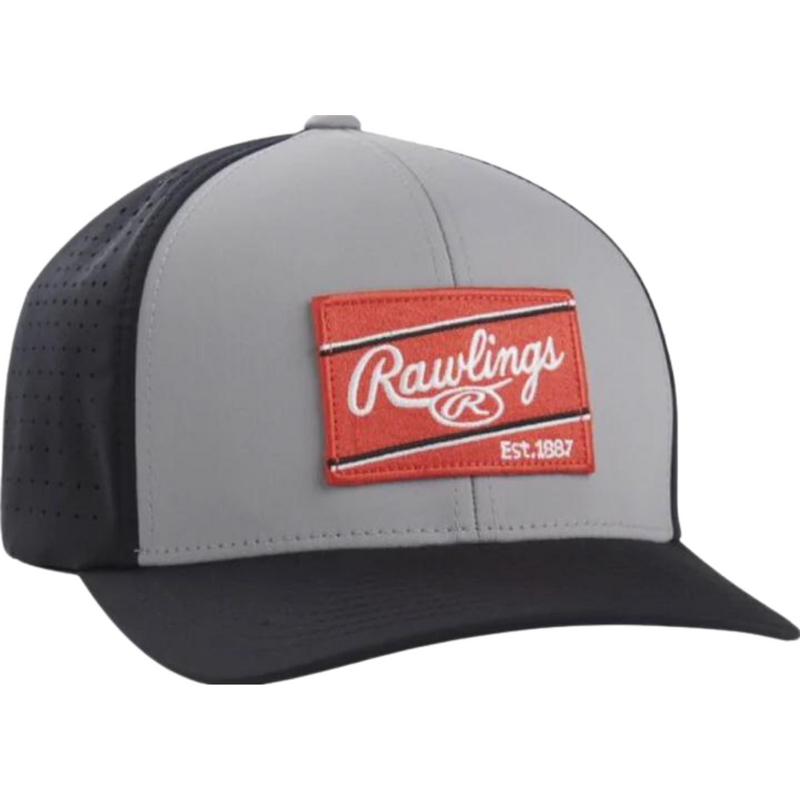 RAWLINGS RED PATCH HAT FLEX FIT 1 10 RSGVH