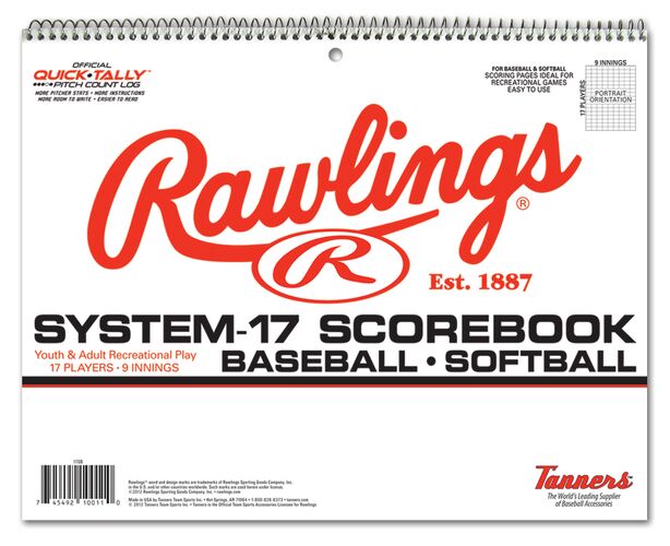 Livre de pointage Rawlings System-17 Baseball 17SB