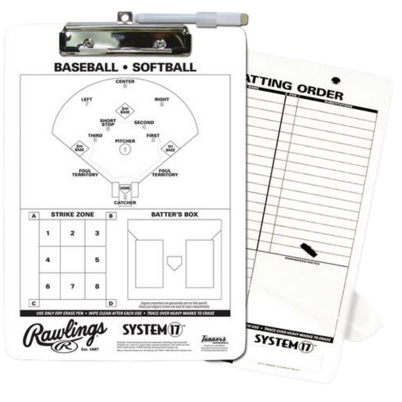 Clipboard de l'entraîneur Rawlings CLIP - Baseball 360
